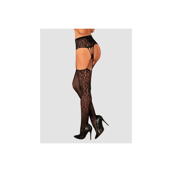 S821 Bas jarretelles - Noir